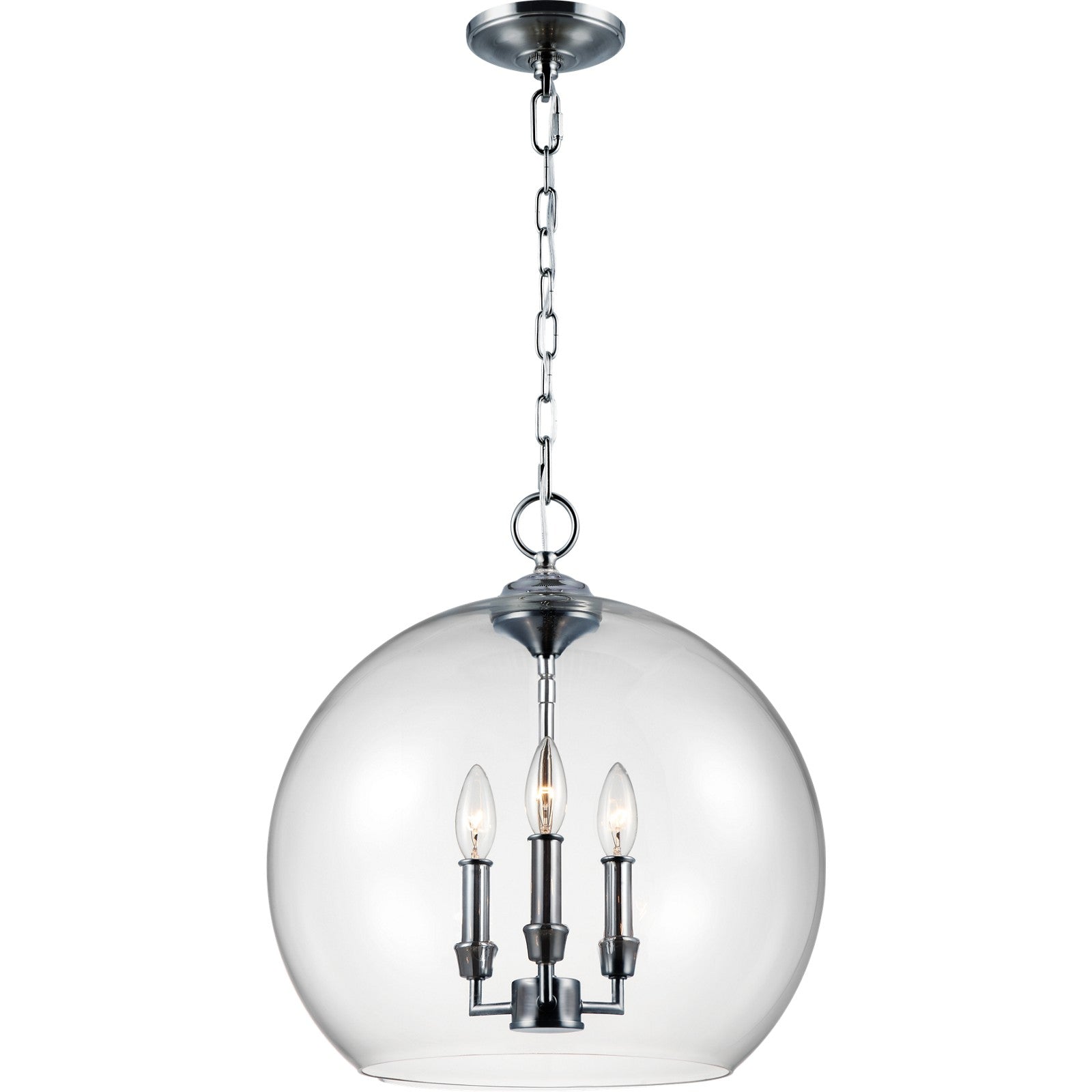 Lawler Orb Pendant in Chrome - Visual Comfort Ceiling Lights