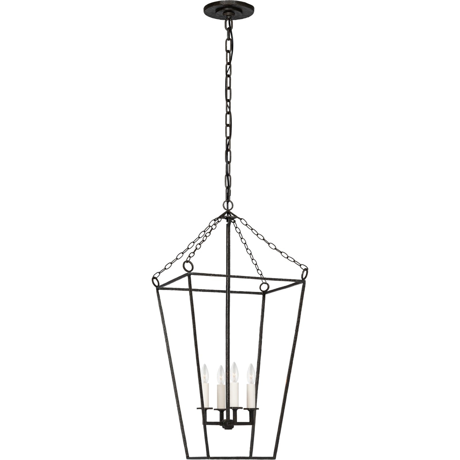 Malloy 14" Open Frame Forged Lantern - Visual Comfort Ceiling Lights