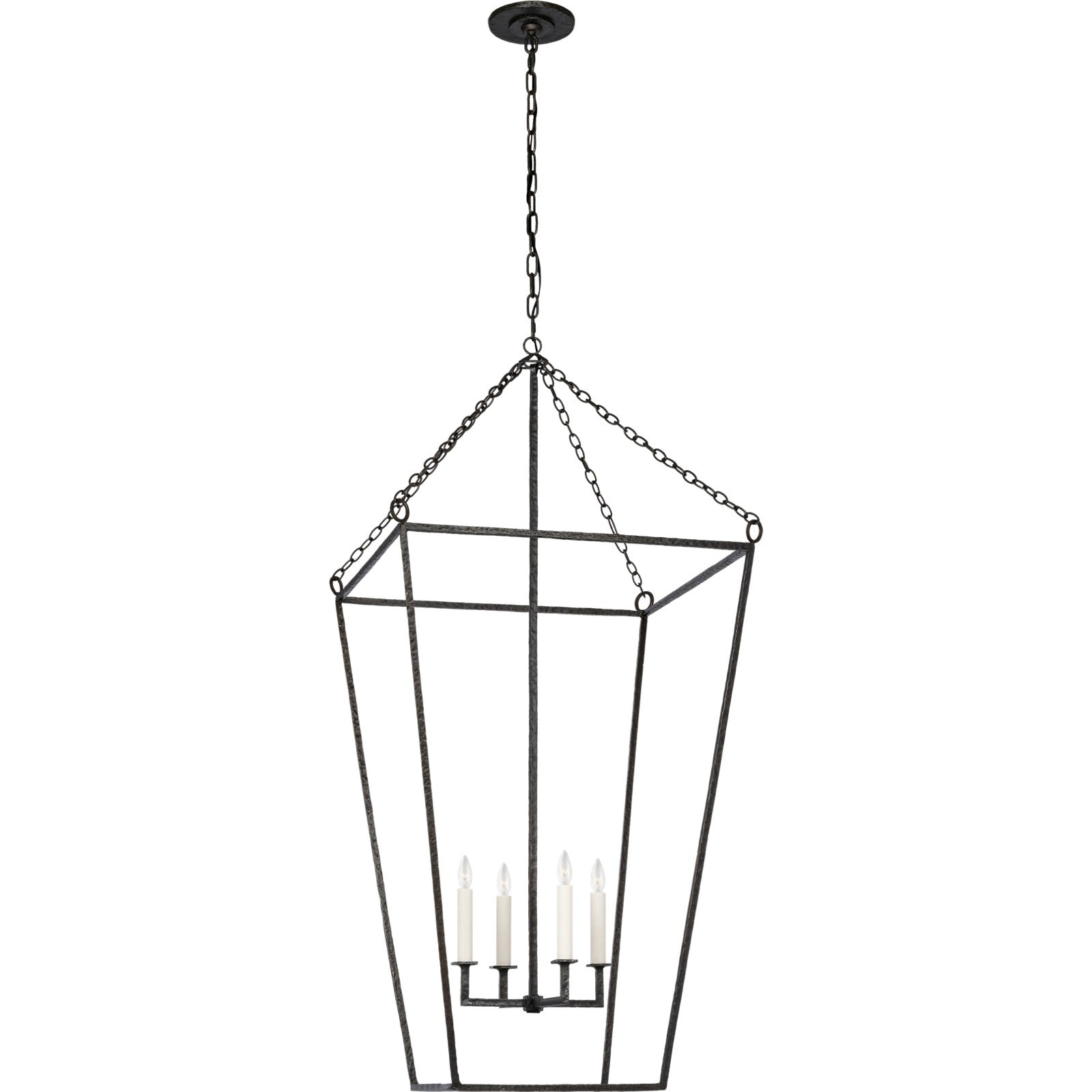 Malloy 23" Open Frame Forged Lantern - Visual Comfort Ceiling Lights