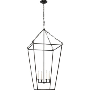 Malloy 23" Open Frame Forged Lantern - Visual Comfort Ceiling Lights