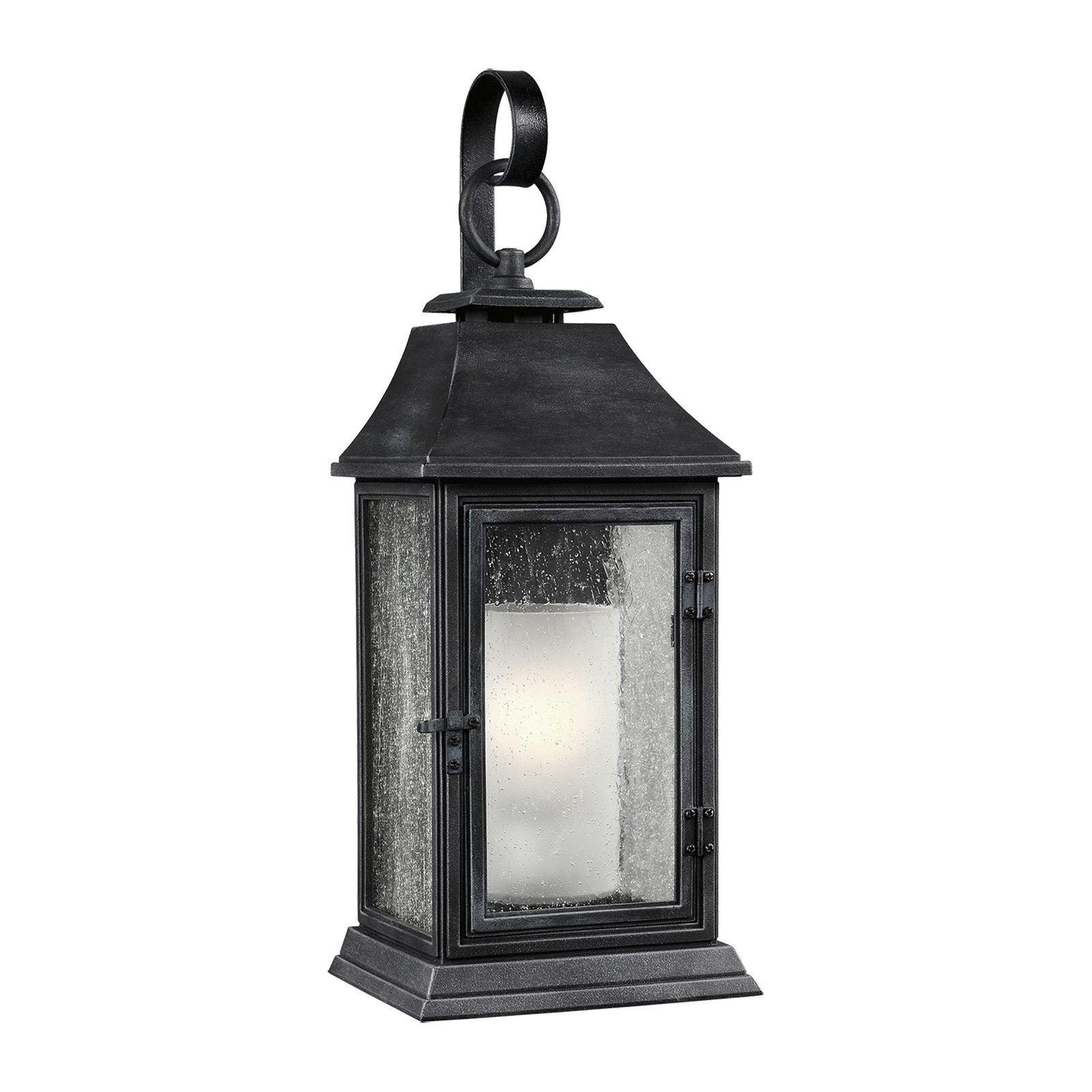 Shepherd Medium Lantern Dark Weathered Zinc - Visual Comfort Outdoor Lighting