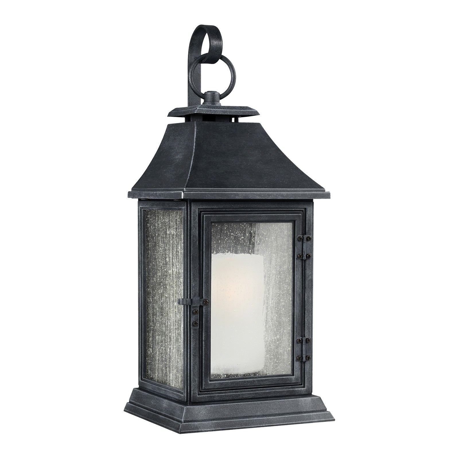 Shepherd Extra Large Lantern Dark Weathered Zinc - Visual Comfort Outdoor Lighting
