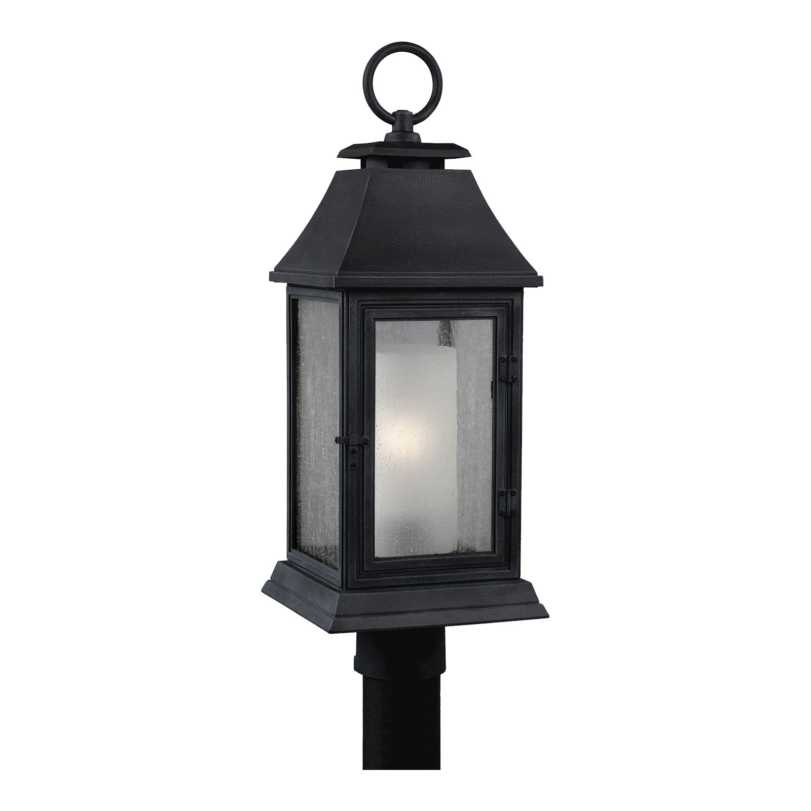 Shepherd Post Lantern Dark Weathered Zinc - Visual Comfort Outdoor Lighting