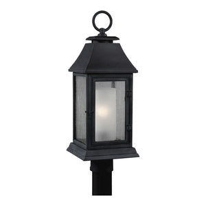 Shepherd Post Lantern Dark Weathered Zinc - Visual Comfort Outdoor Lighting