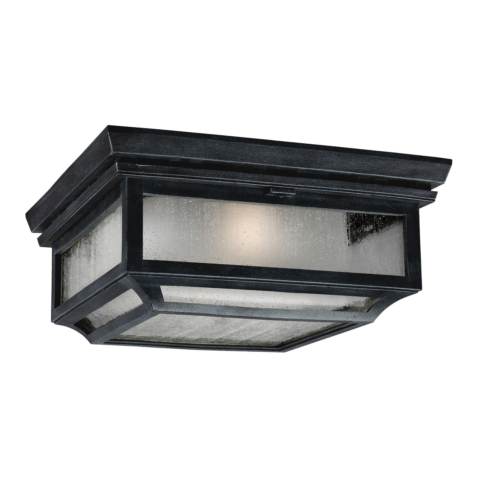 Shepherd Flush Mount Dark Weathered Zinc - Visual Comfort Outdoor Lighting