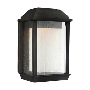 McHenry Small LED Lantern in Textured Black Bulbs IIncluded - Visual Comfort Outdoor Lighting