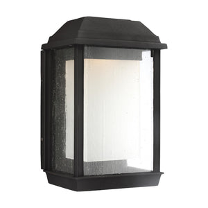 McHenry Medium LED Lantern in Textured Black Bulbs IIncluded - Visual Comfort Outdoor Lighting