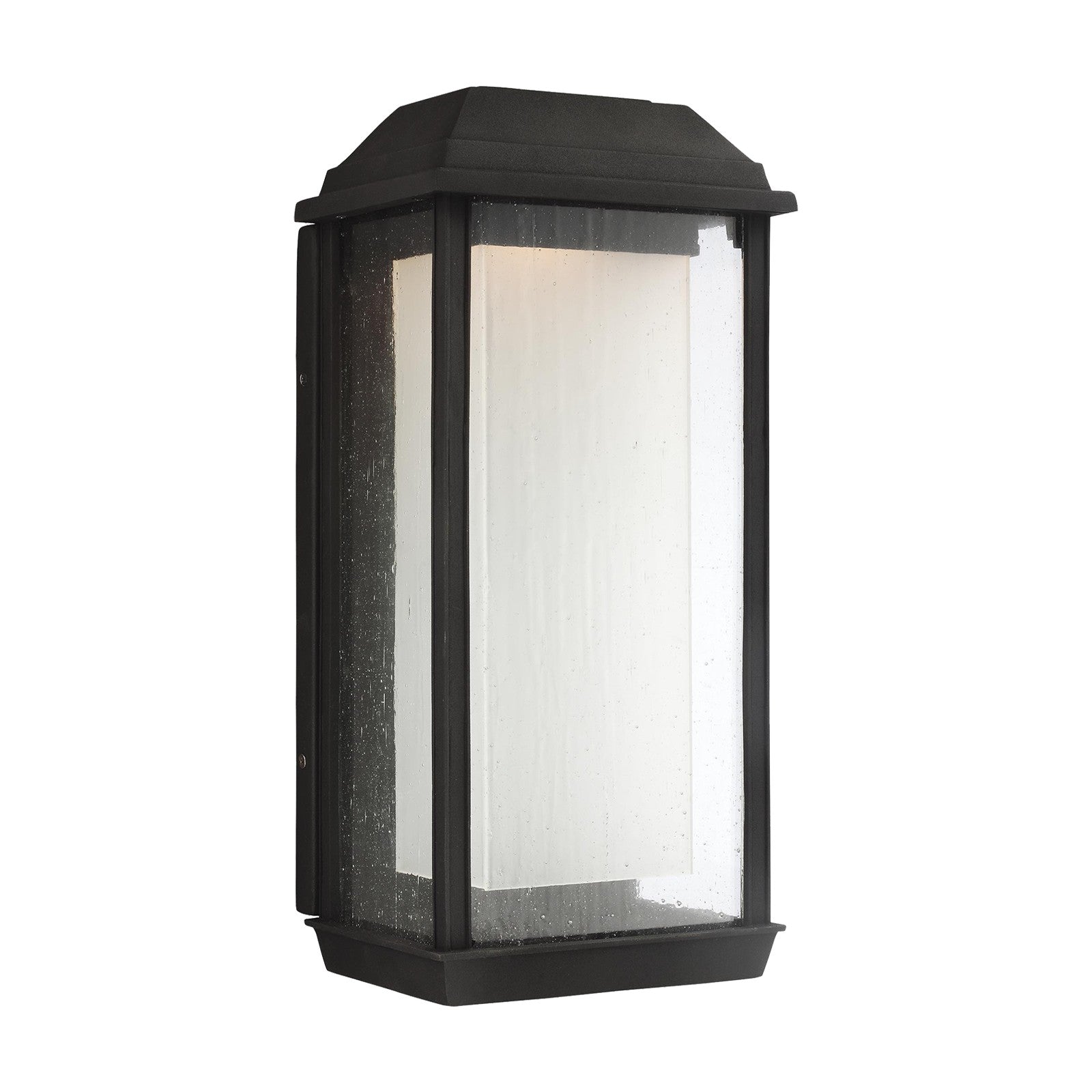 McHenry Large LED Lantern in Textured Black Bulbs IIncluded - Visual Comfort Outdoor Lighting