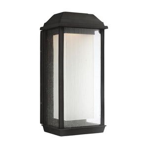 McHenry Large LED Lantern in Textured Black Bulbs IIncluded - Visual Comfort Outdoor Lighting