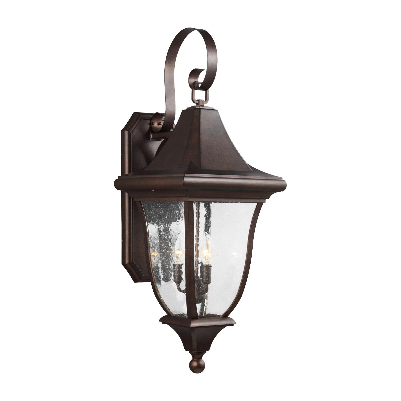 Oakmont Large Lantern Patina Bronze - Visual Comfort Outdoor Lighting