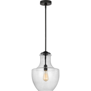 Baylor One Light Pendant in Satin Nickel - Visual Comfort Ceiling Lights