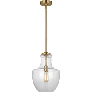 Baylor One Light Pendant in Satin Nickel - Visual Comfort Ceiling Lights