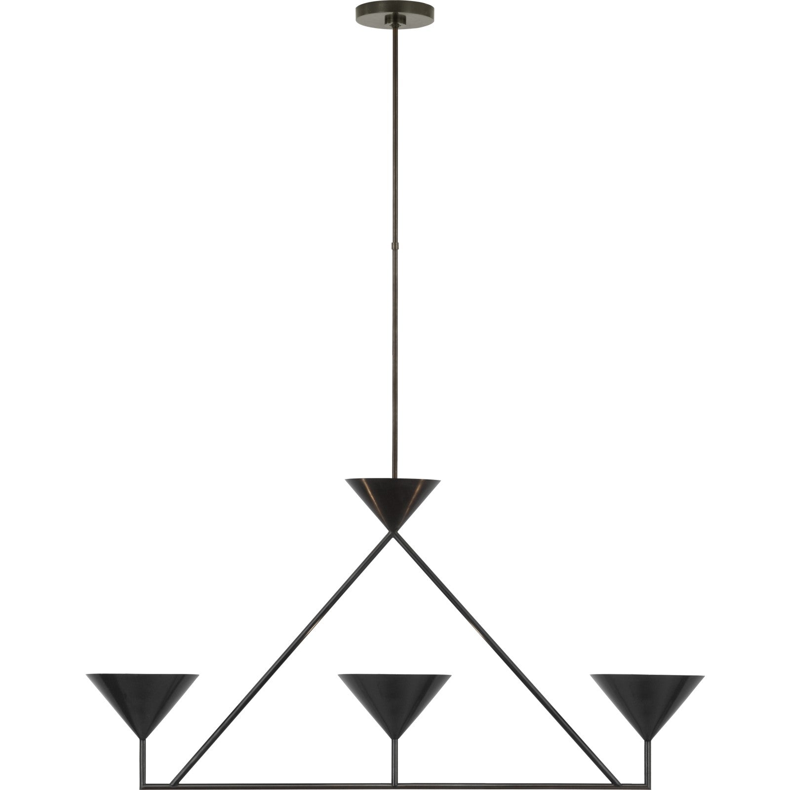 Orsay Medium 3-Light Linear Chandelier - Visual Comfort Ceiling Lights