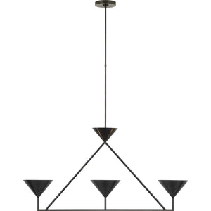 Orsay Medium 3-Light Linear Chandelier - Visual Comfort Ceiling Lights