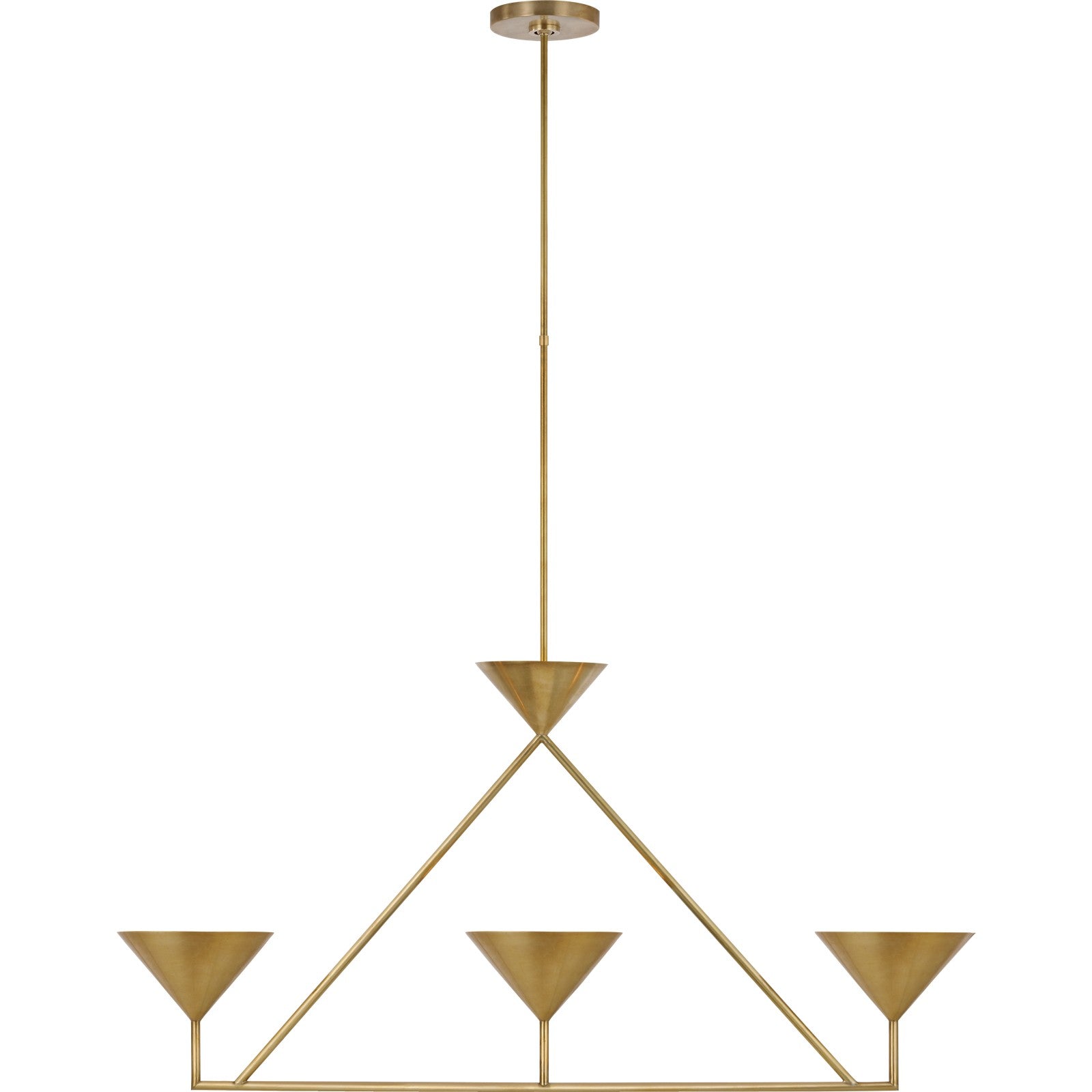 Orsay Medium 3-Light Linear Chandelier - Visual Comfort Ceiling Lights