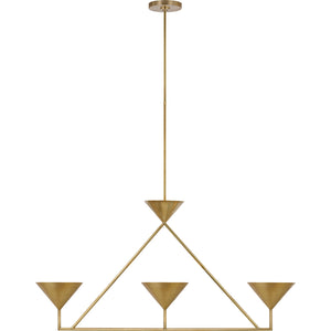 Orsay Medium 3-Light Linear Chandelier - Visual Comfort Ceiling Lights