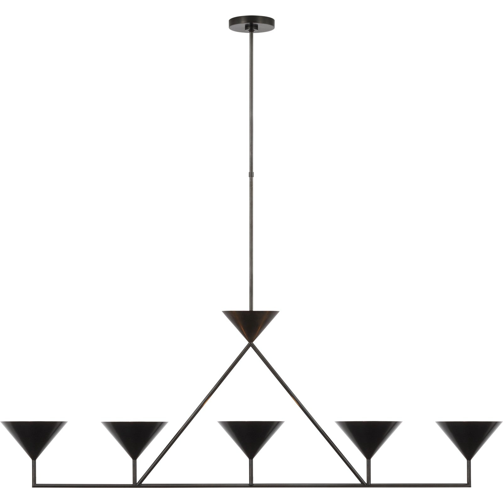 Orsay XL 5-Light Linear Chandelier - Visual Comfort Ceiling Lights
