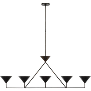 Orsay XL 5-Light Linear Chandelier - Visual Comfort Ceiling Lights