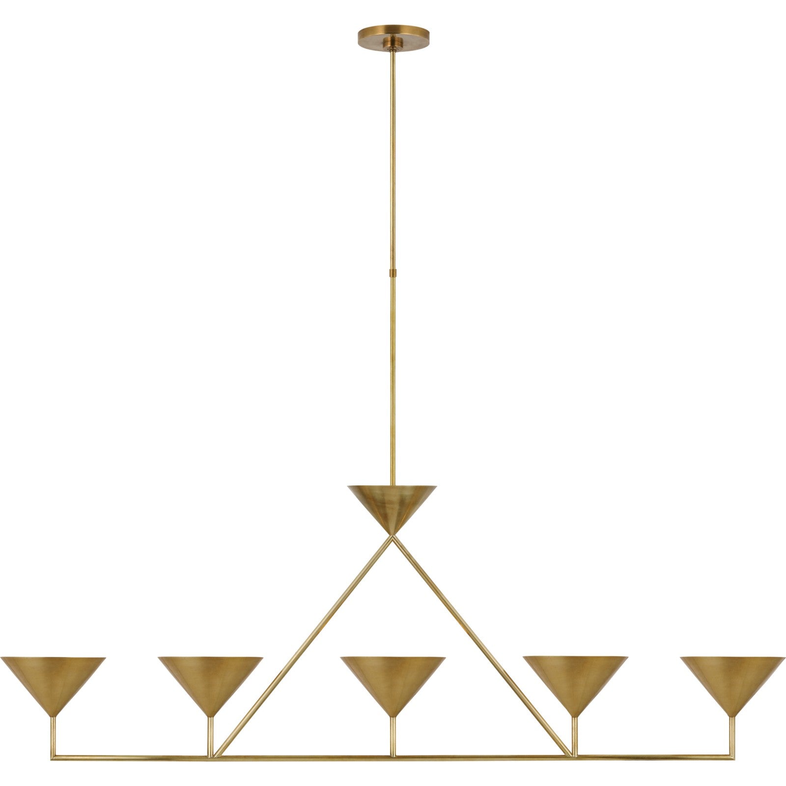 Orsay XL 5-Light Linear Chandelier - Visual Comfort Ceiling Lights