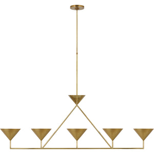 Orsay XL 5-Light Linear Chandelier - Visual Comfort Ceiling Lights