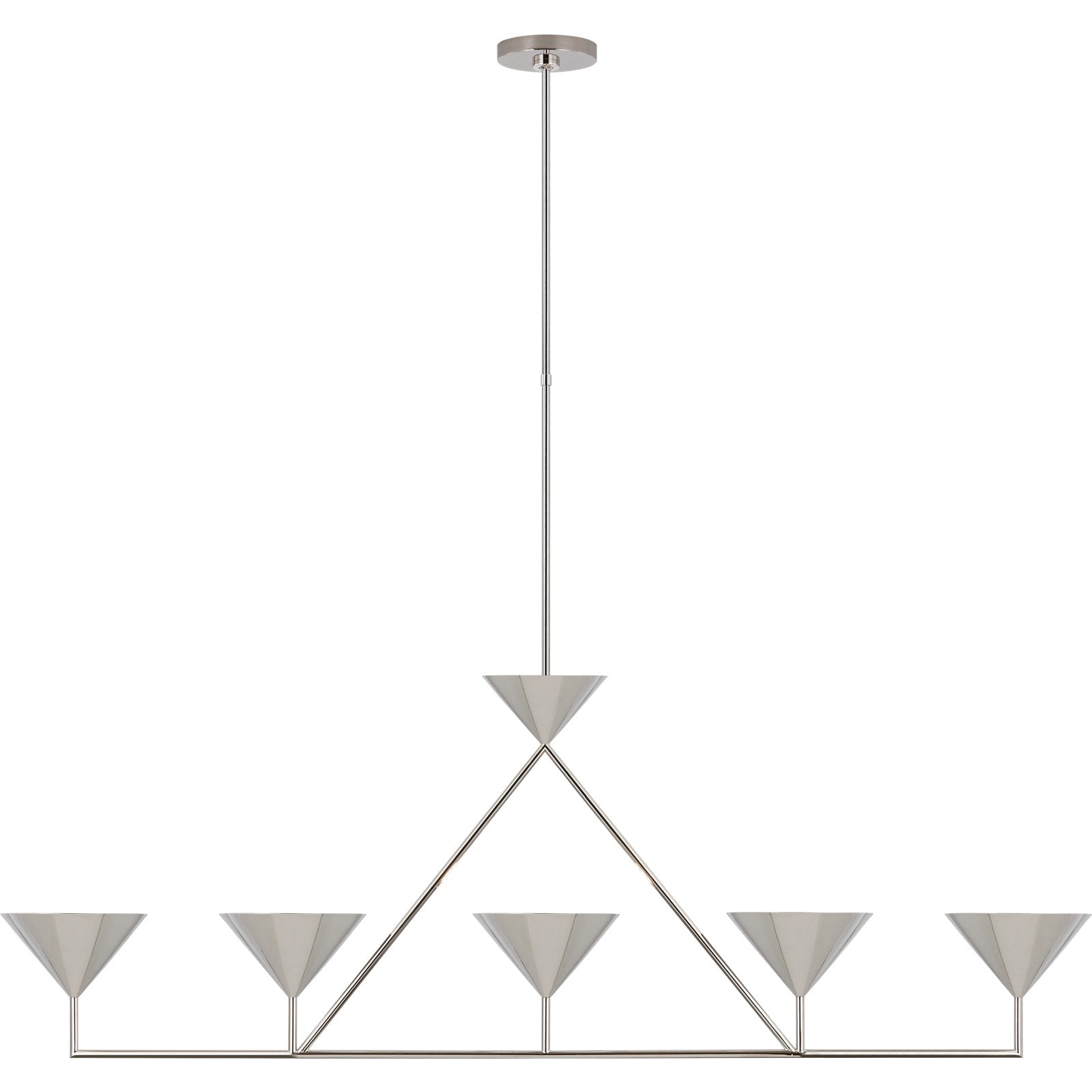 Orsay XL 5-Light Linear Chandelier - Visual Comfort Ceiling Lights