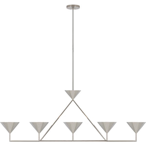 Orsay XL 5-Light Linear Chandelier - Visual Comfort Ceiling Lights