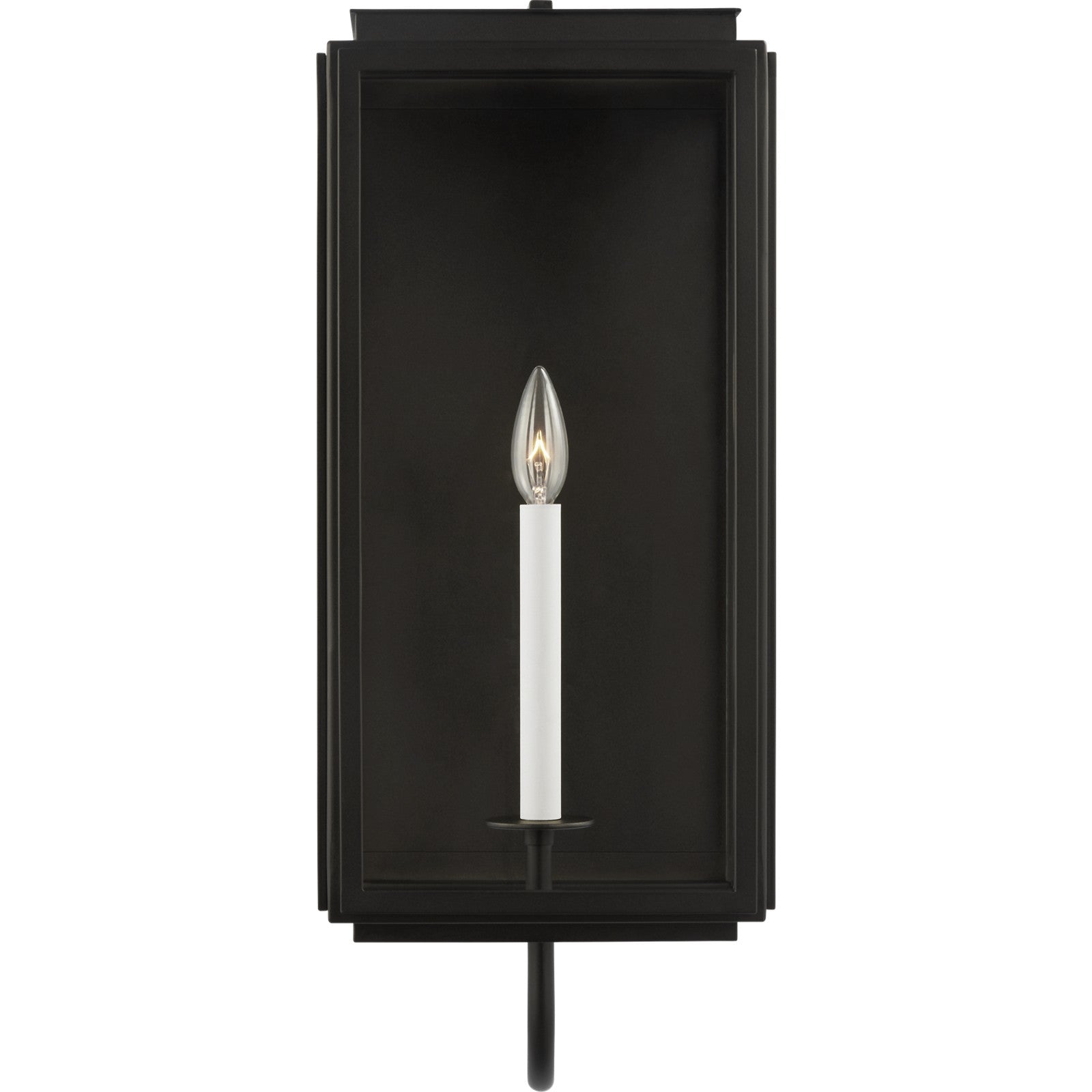 Edgar Large Wall Lantern Textured Black - Ralph Lauren Outdoor Lighting