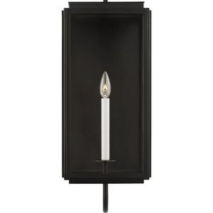 Edgar Large Wall Lantern Textured Black - Ralph Lauren Outdoor Lighting