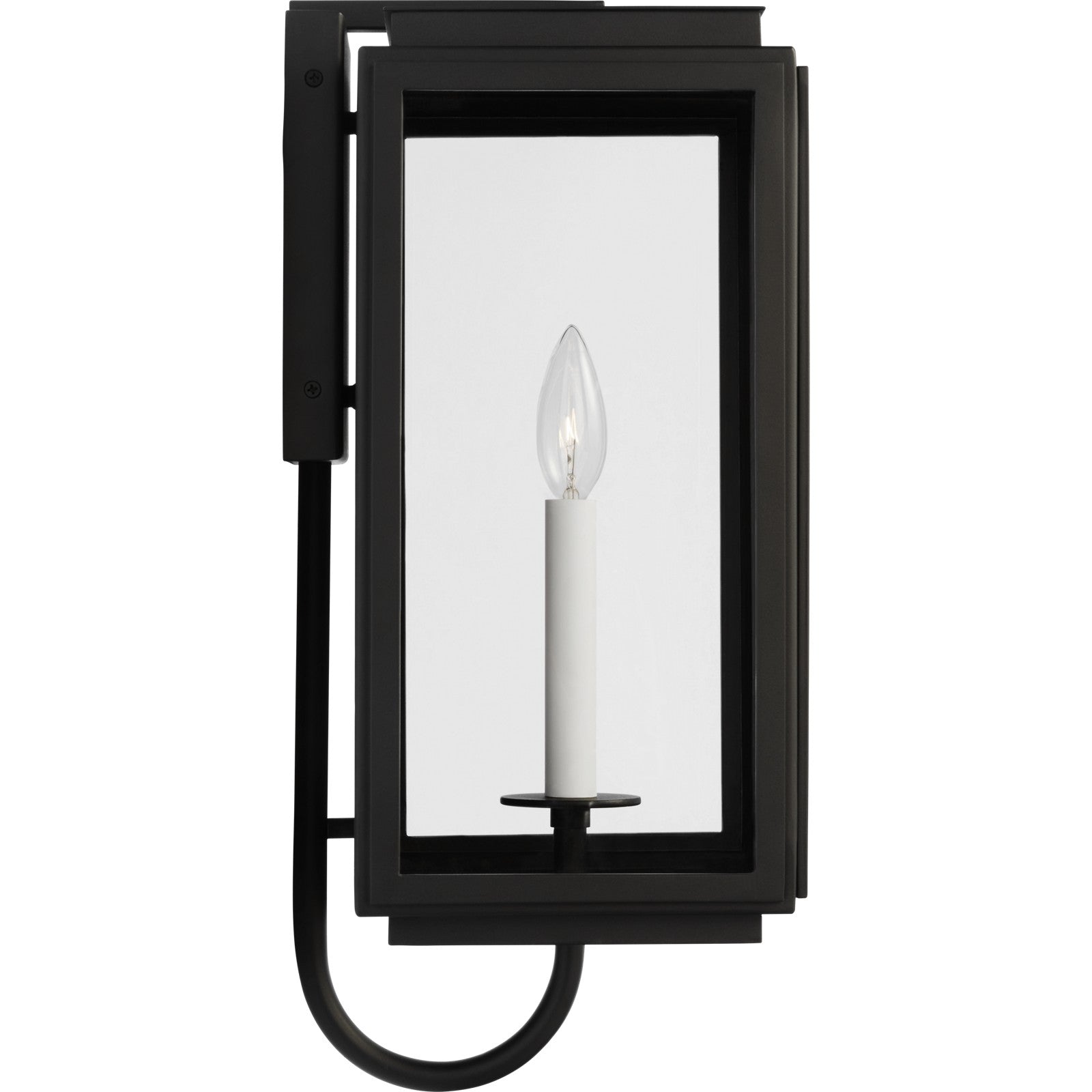 Edgar Medium Wall Lantern Textured Black - Ralph Lauren Outdoor Lighting