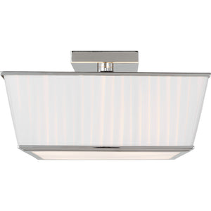 Esther Flush Mount Polished Nickel - Ralph Lauren Ceiling Lights