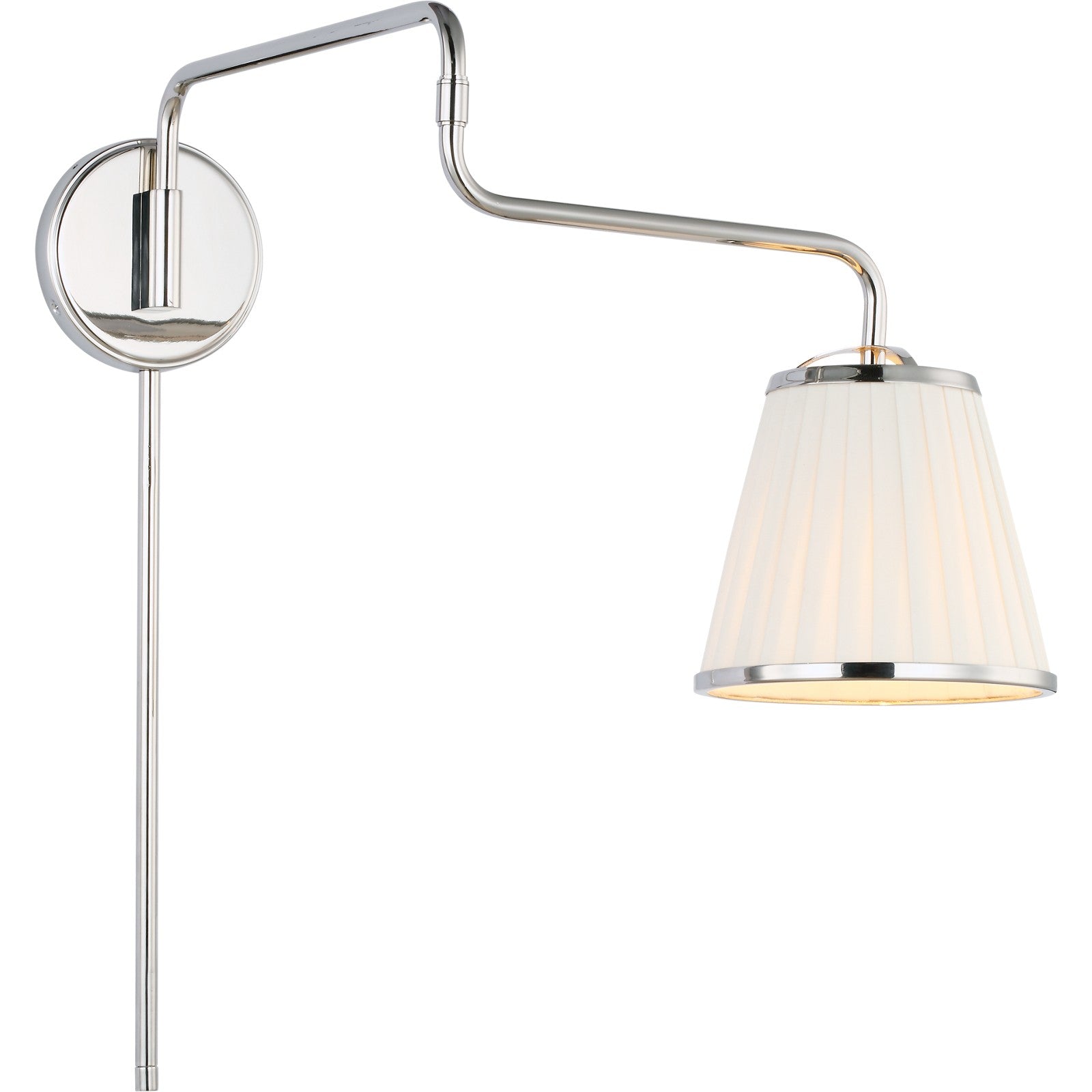 Esther Swing Arm Sconce Polished Nickel - Ralph Lauren Wall Lights