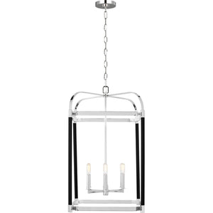 Hadley Large Lantern Polished Nickel - Ralph Lauren Ceiling Lights