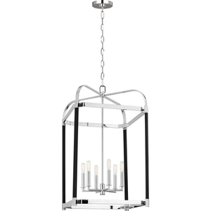 Hadley Large Lantern Polished Nickel - Ralph Lauren Ceiling Lights