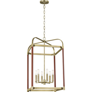 Hadley Large Lantern Polished Nickel - Ralph Lauren Ceiling Lights