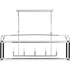 Hadley Linear Chandelier Polished Nickel - Ralph Lauren Ceiling Lights