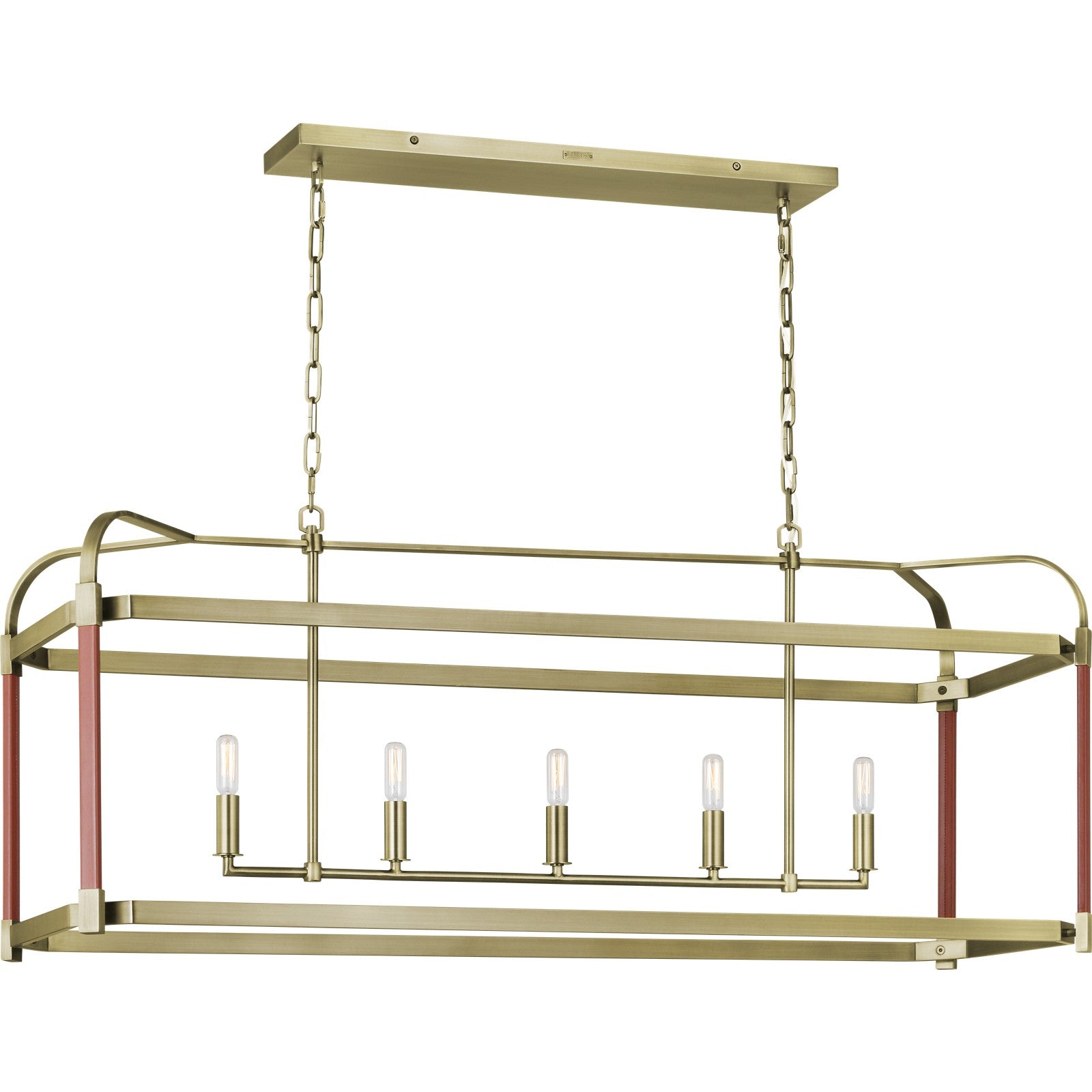 Hadley Linear Chandelier Polished Nickel - Ralph Lauren Ceiling Lights