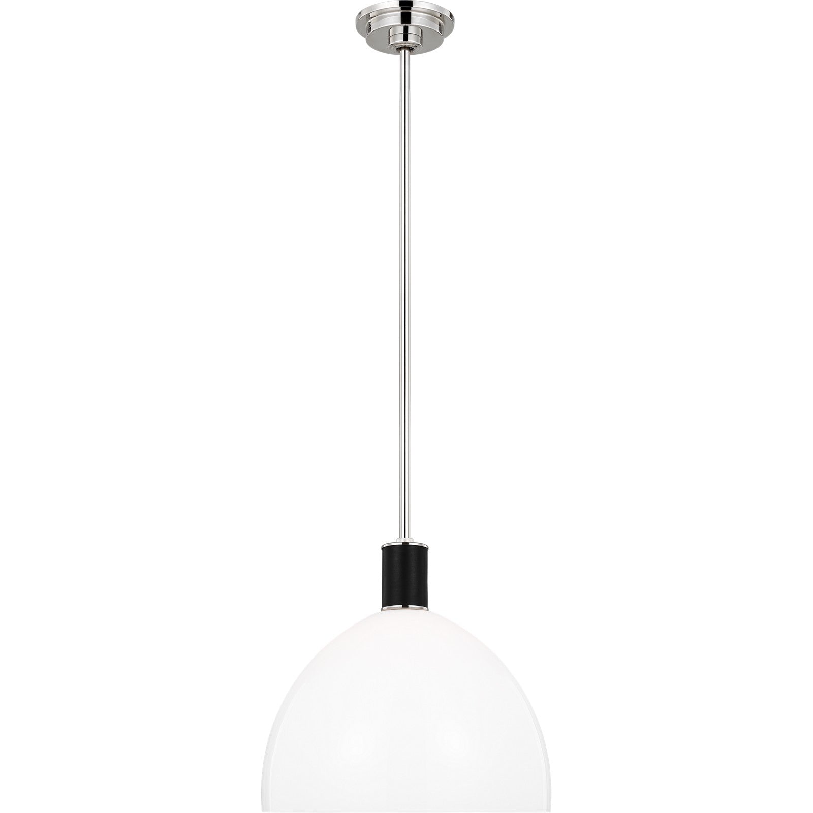 Hadley Medium Pendant Polished Nickel - Ralph Lauren Ceiling Lights