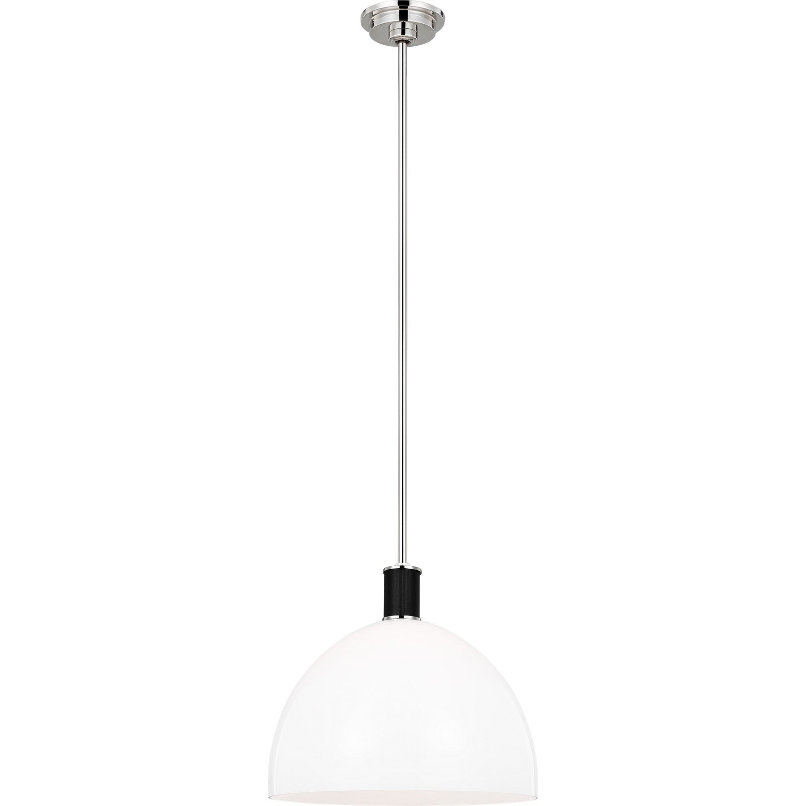 Hadley Large Pendant Polished Nickel - Ralph Lauren Ceiling Lights