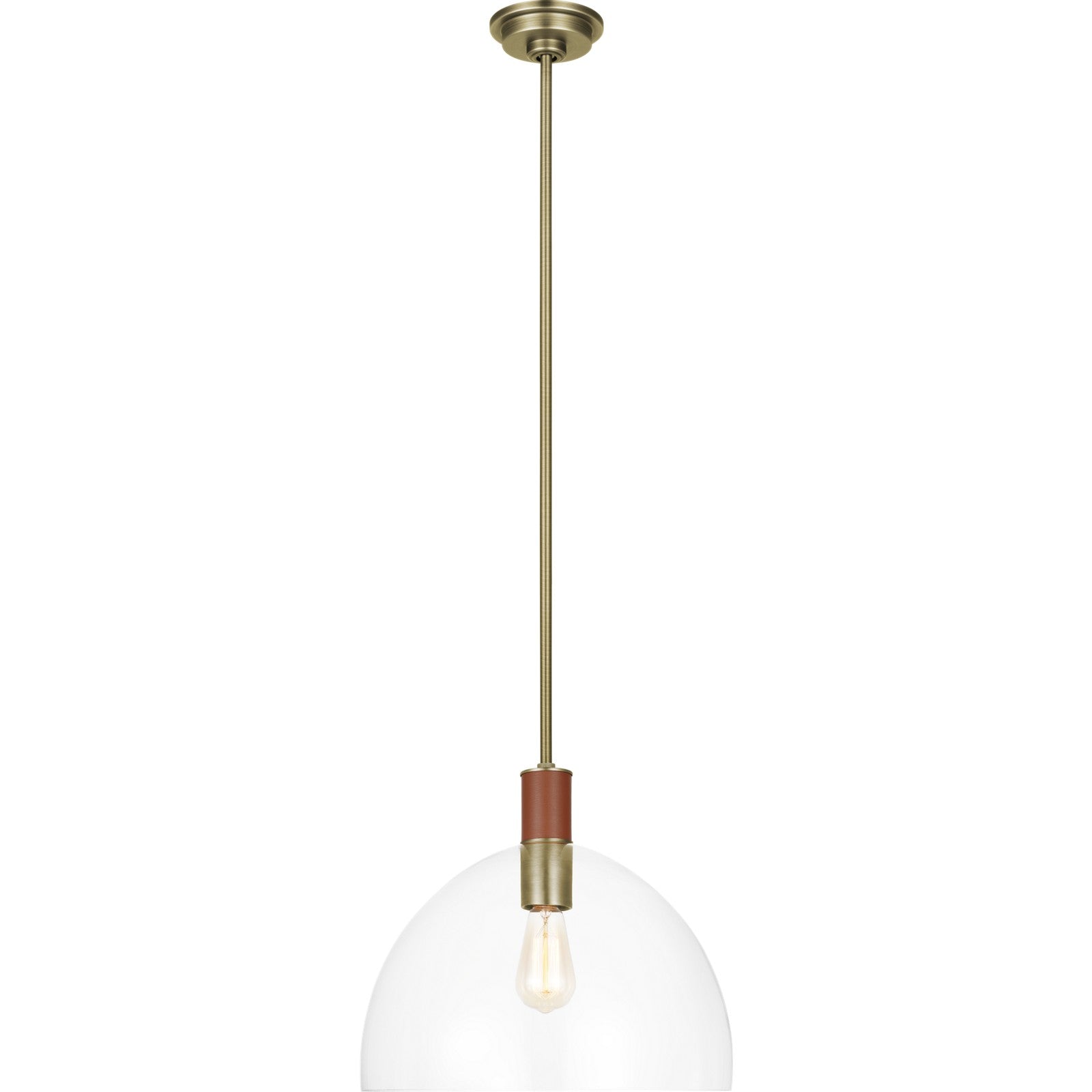 Hadley Large Pendant Polished Nickel - Ralph Lauren Ceiling Lights