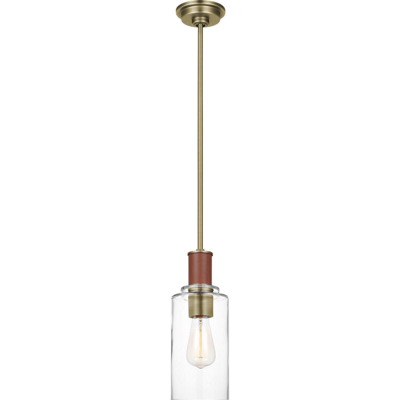 Hadley Tall Pendant Polished Nickel - Ralph Lauren Ceiling Lights