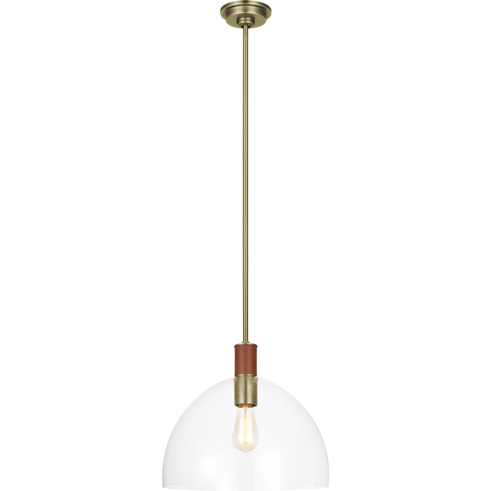 Hadley Large Pendant Polished Nickel - Ralph Lauren Ceiling Lights
