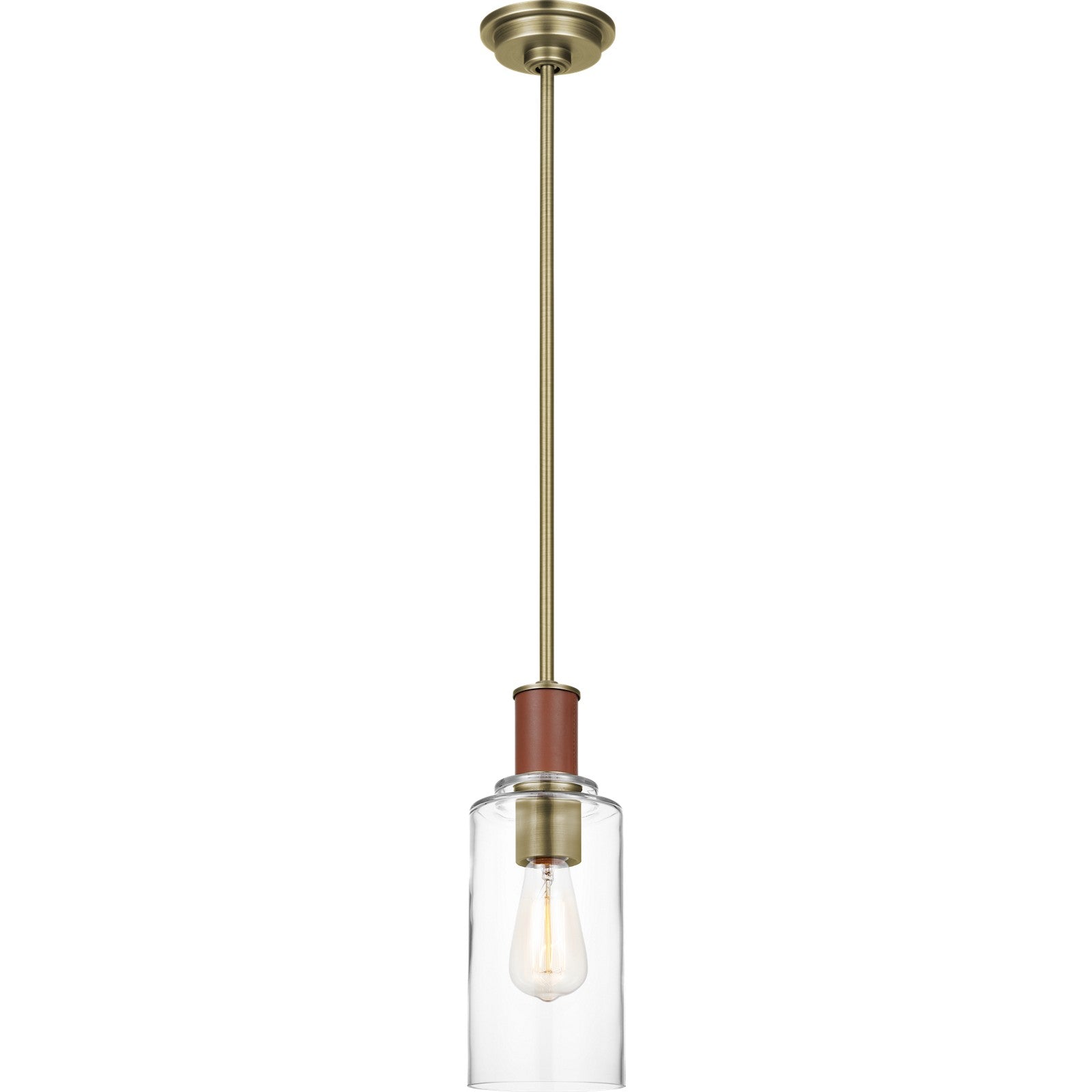 Hadley Tall Pendant Polished Nickel - Ralph Lauren Ceiling Lights