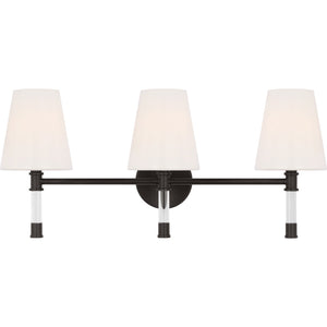 Hanover 3 - Light Vanity Burnished Brass - Visual Comfort Wall Lights
