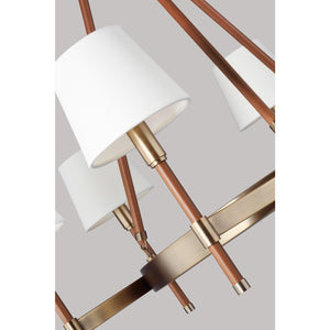 Katie Medium Chandelier Time Worn Brass - Ralph Lauren Ceiling Lights