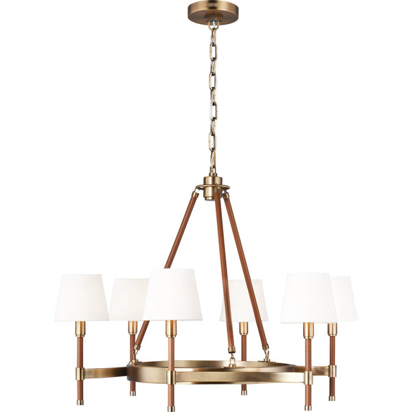 Katie Medium Chandelier Time Worn Brass - Ralph Lauren Ceiling Lights
