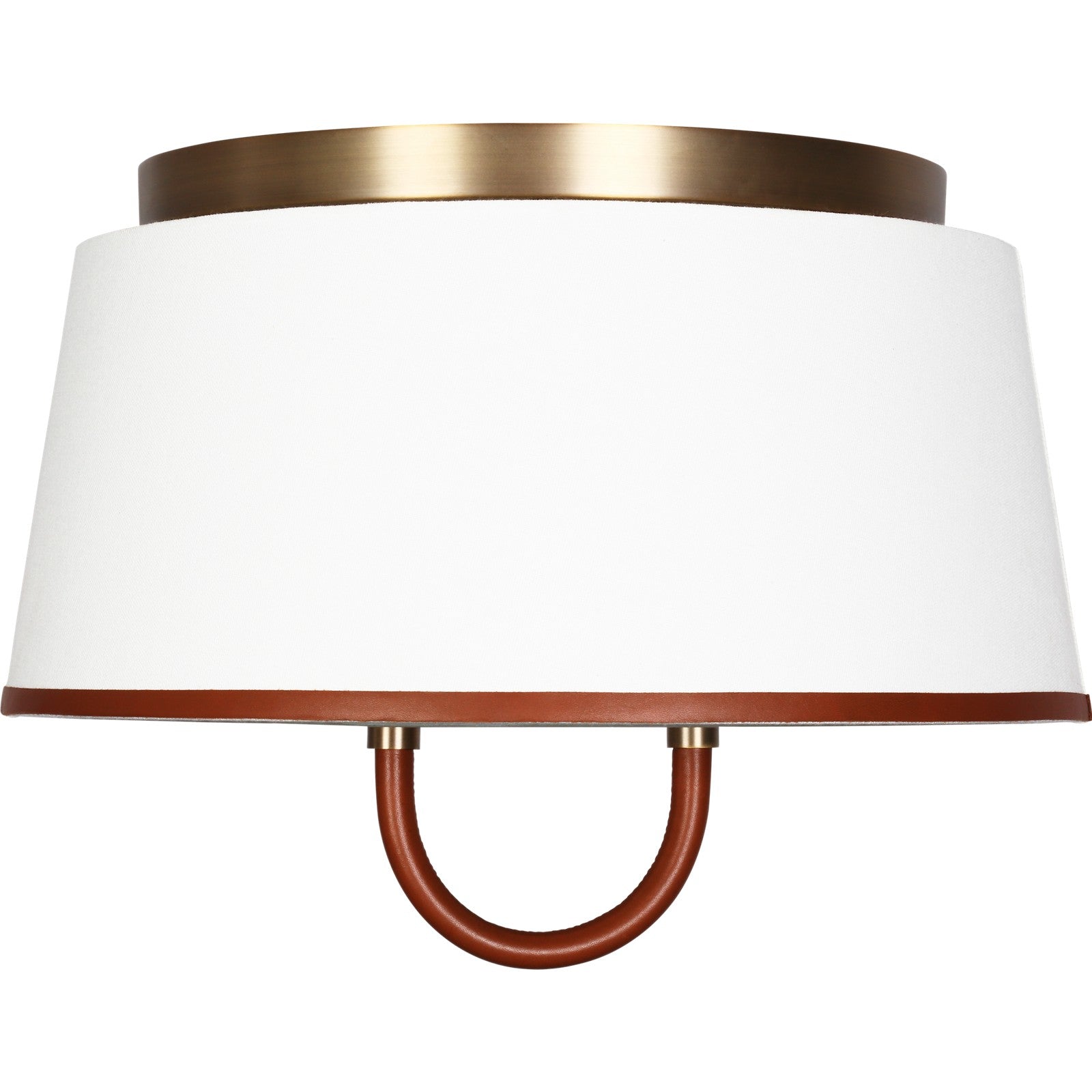 Katie Medium Flush Mount Time Worn Brass - Ralph Lauren Ceiling Lights