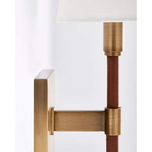Katie Double Sconce Time Worn Brass - Ralph Lauren Wall Lights