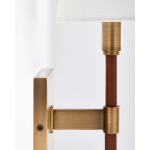 Katie Double Sconce Time Worn Brass - Ralph Lauren Wall Lights