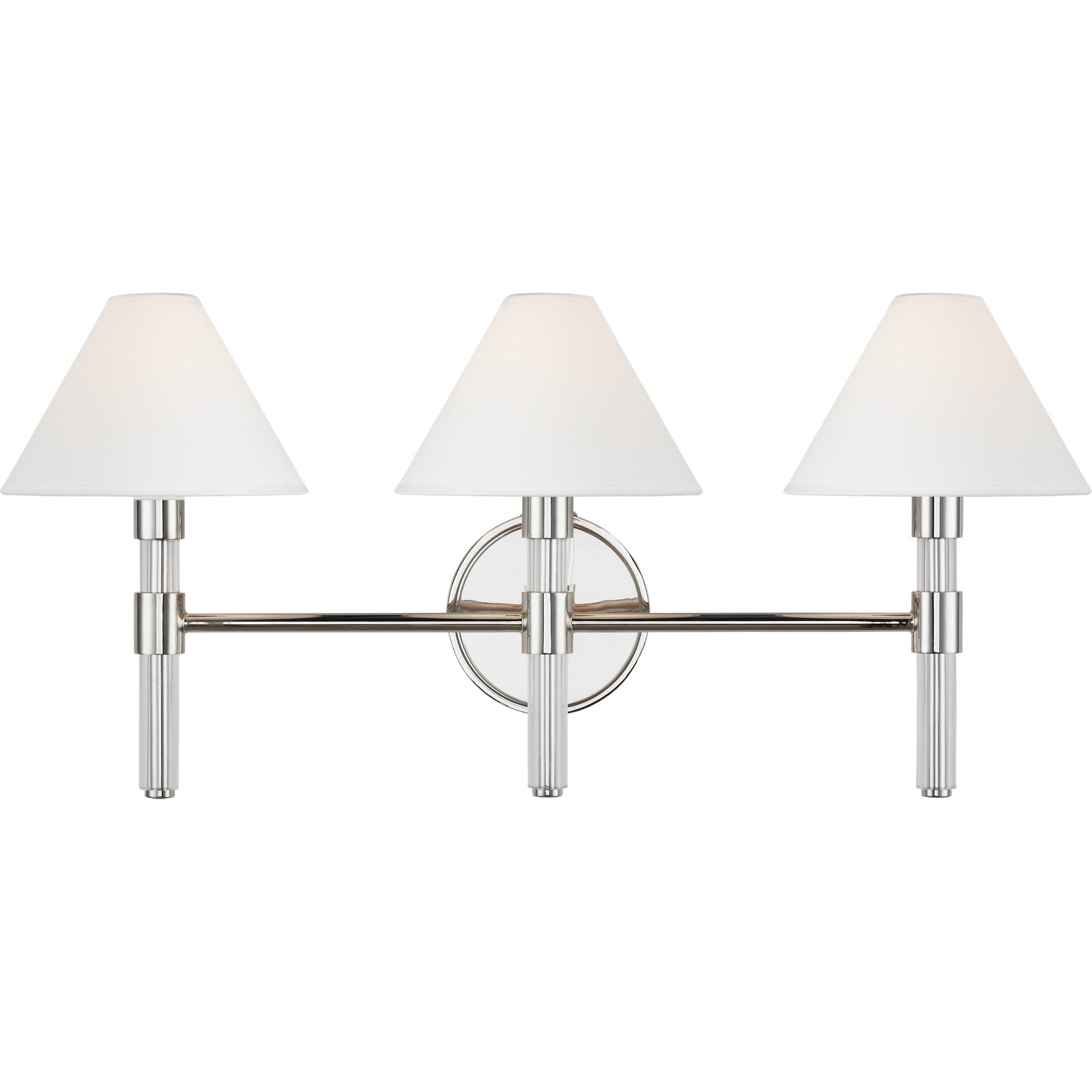Robert 3 - Light Vanity Polished Nickel - Ralph Lauren Wall Lights