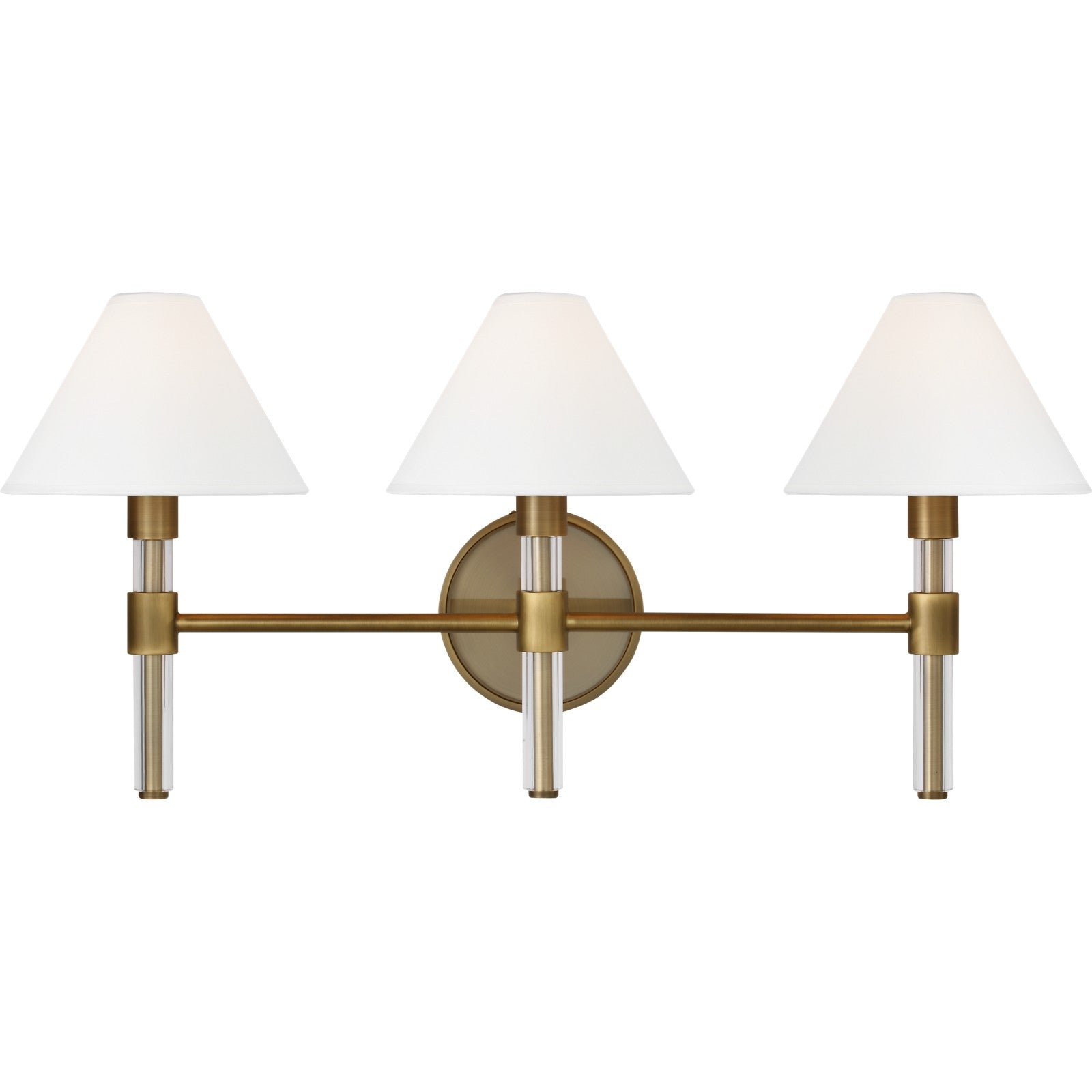 Robert 3 - Light Vanity Polished Nickel - Ralph Lauren Wall Lights